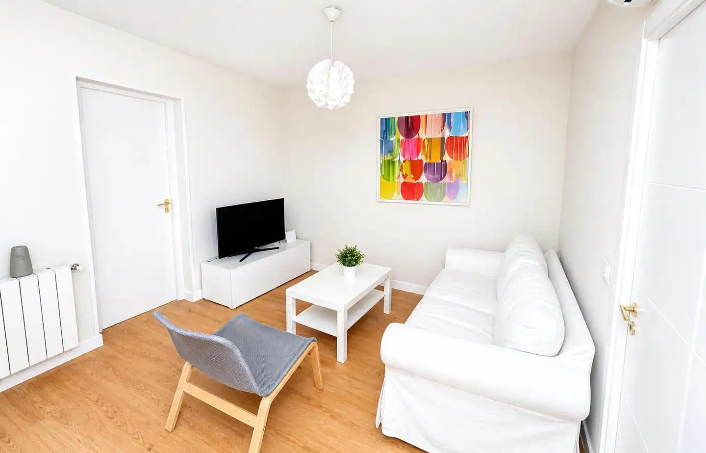 Wohnzimmer von Wohnung zum Verkauf in Madrid mit Klimaanlage, Heizung und Terrasse