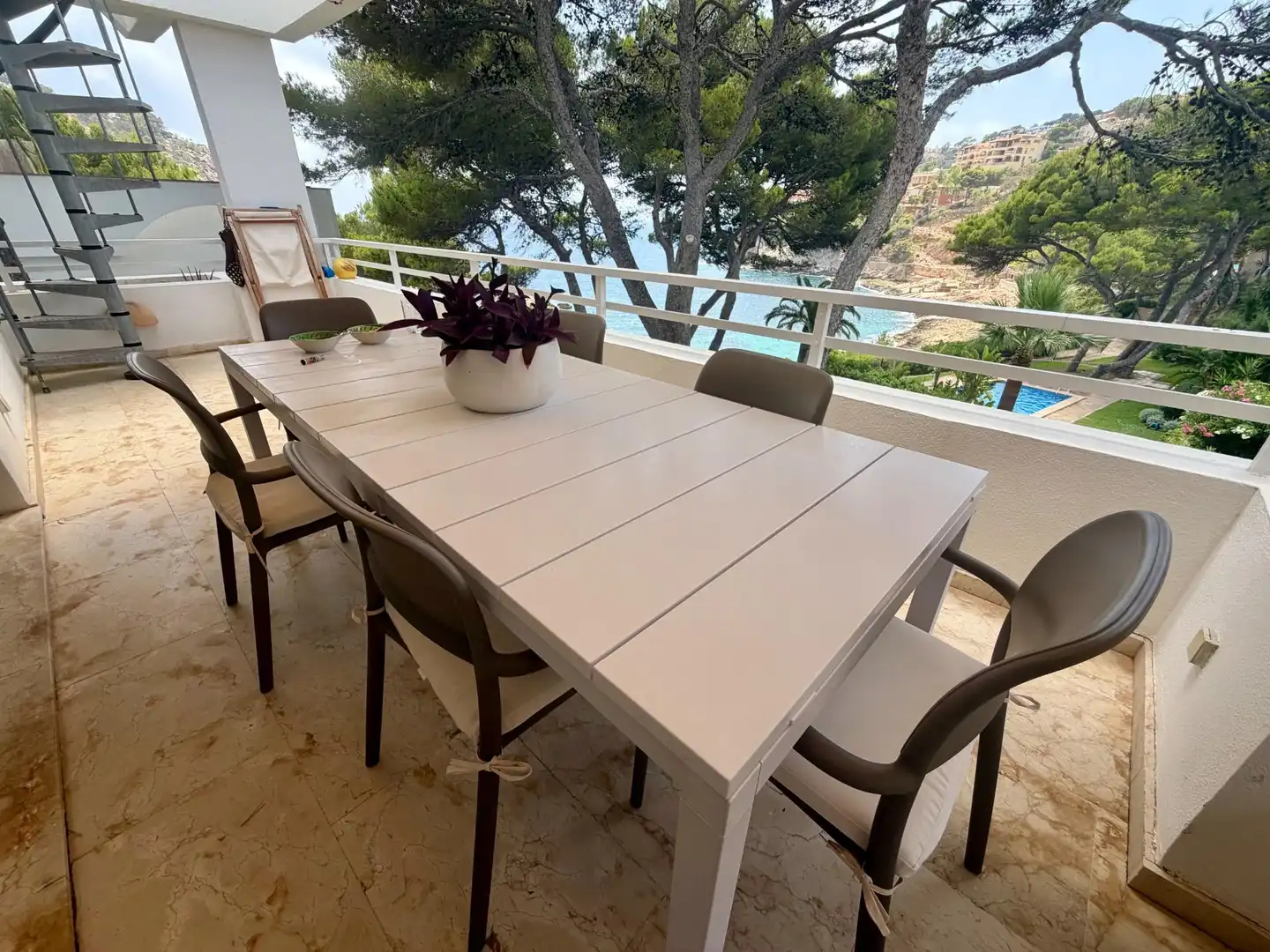 Terraza de Ático de alquiler en Andratx con Aire acondicionado, Calefacción y Jardín privado