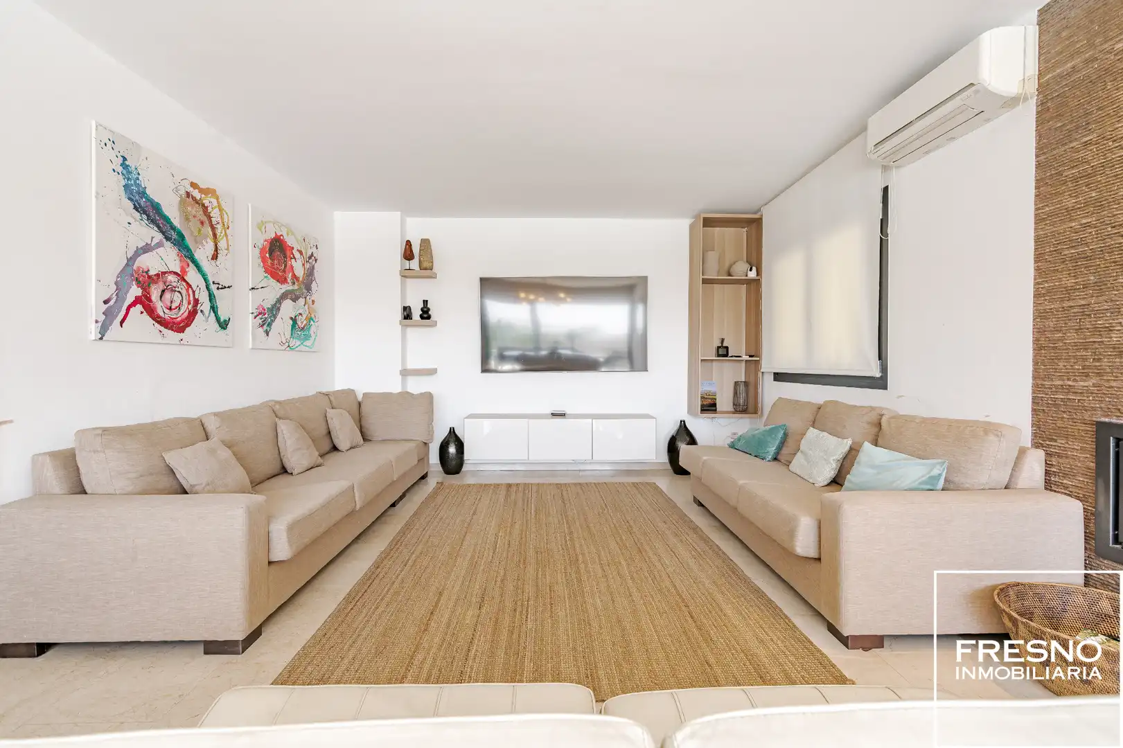 Sala de estar de Casa o chalet en venta en Cobeña con Aire acondicionado, Calefacción y Jardín privado