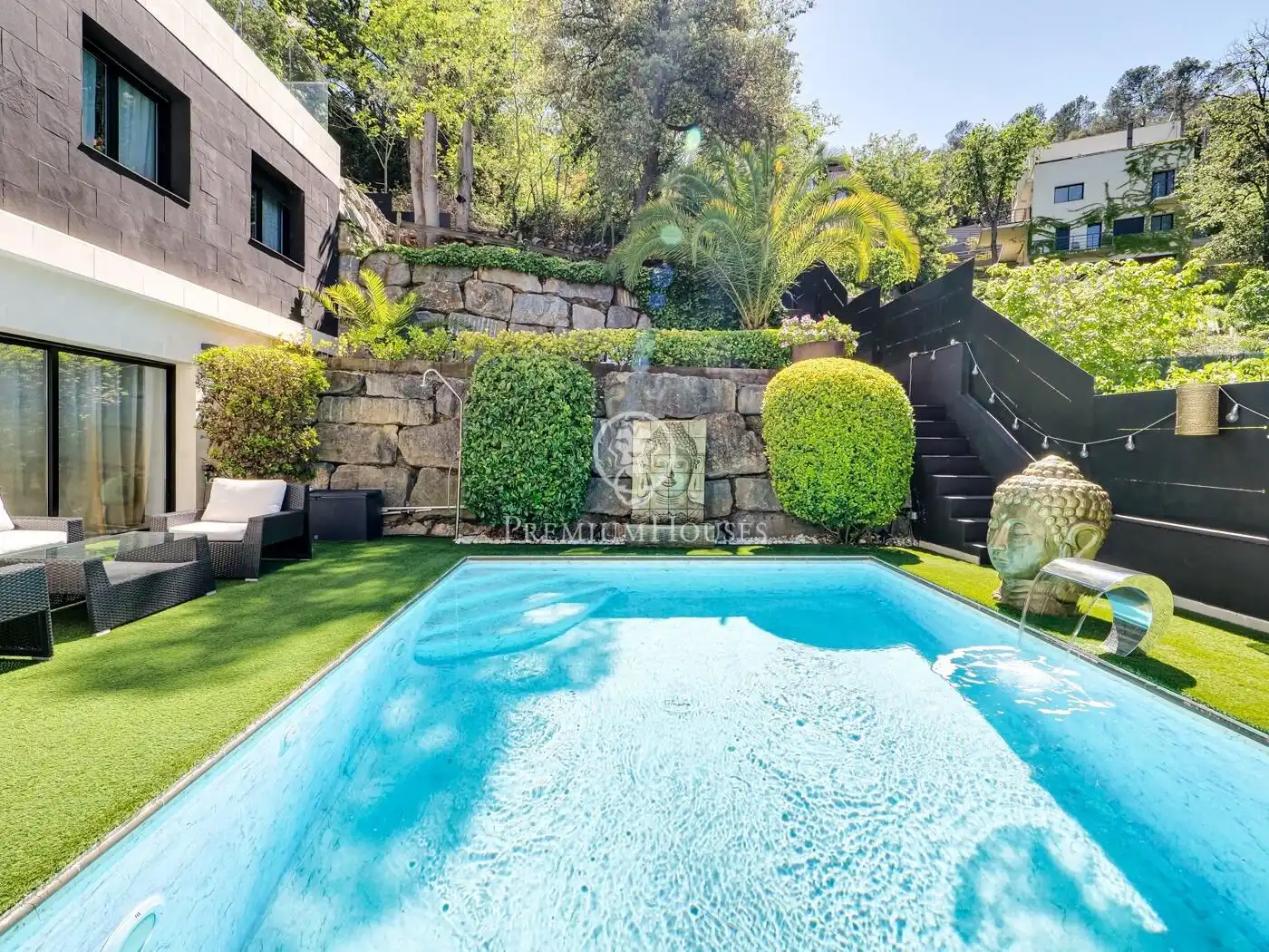 Jardín de Casa o chalet en venta en Barcelona con Aire acondicionado, Jardín privado y Terraza