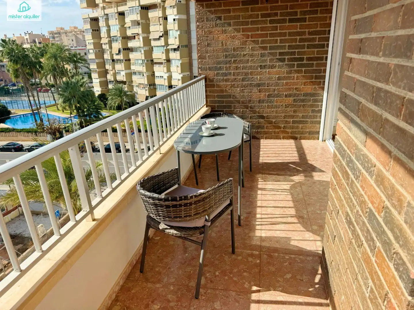 Terrace of Apartments for rent in El Campello  with Air Conditioner, Terrace and Furnished