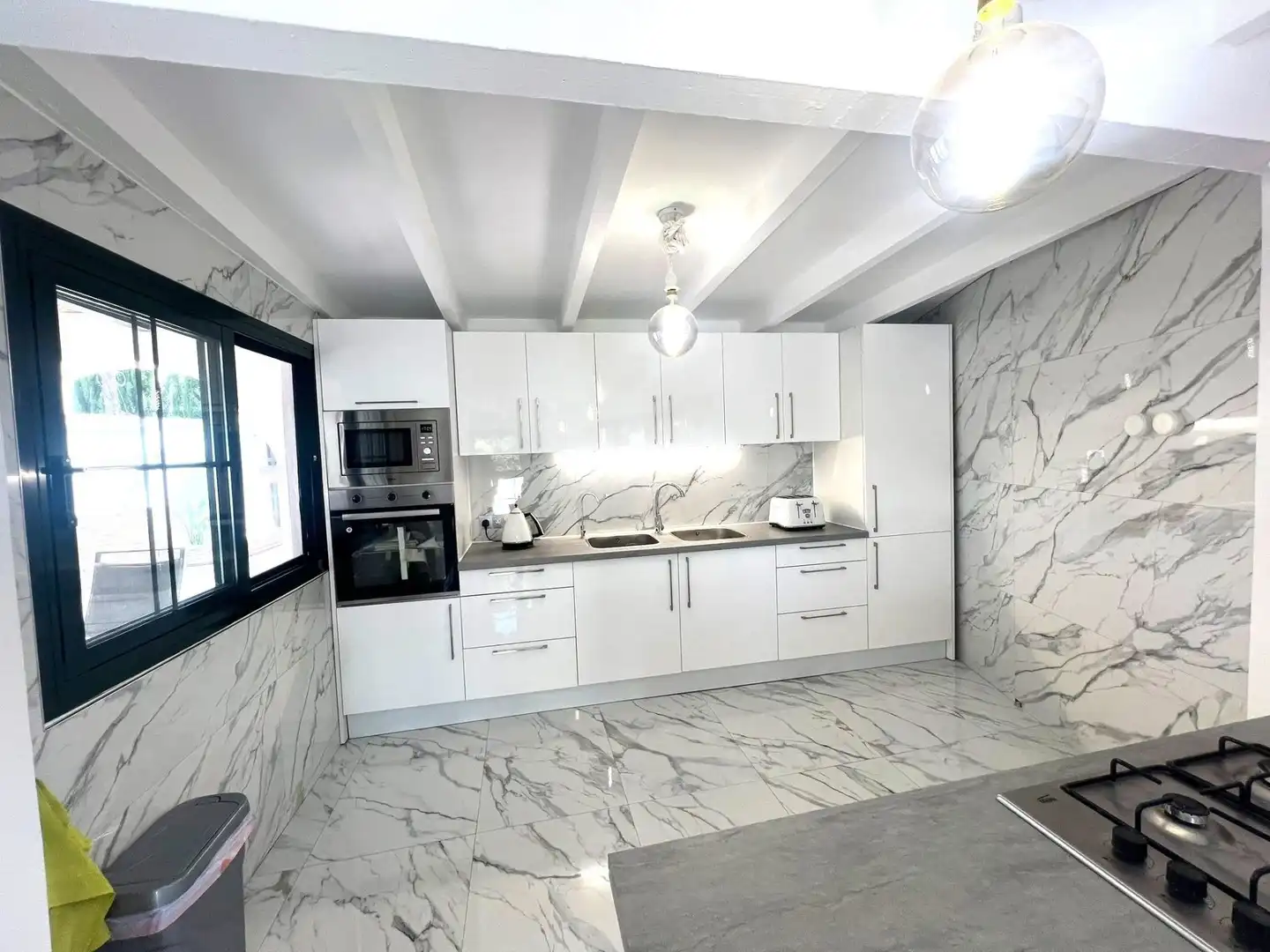 Kitchen of Houses for sale in Mijas  with Air Conditioner, Terrace and Swimming Pool