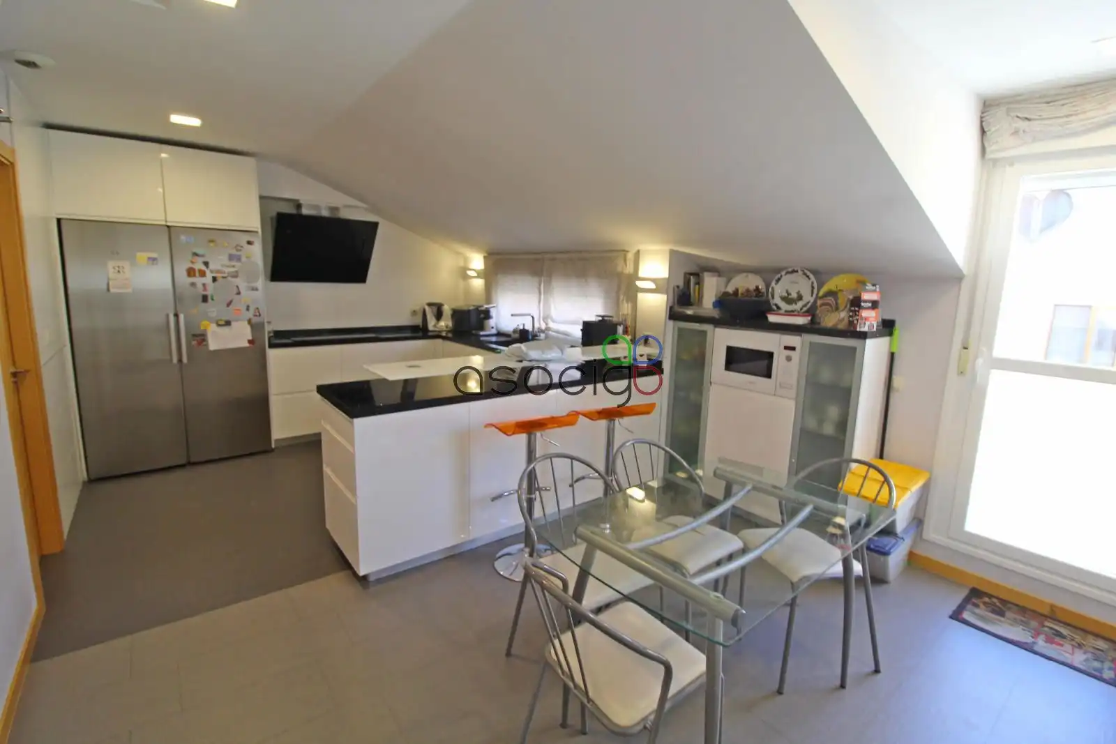 Cocina de Ático en venta en Guadalajara con Aire acondicionado, Calefacción y Terraza