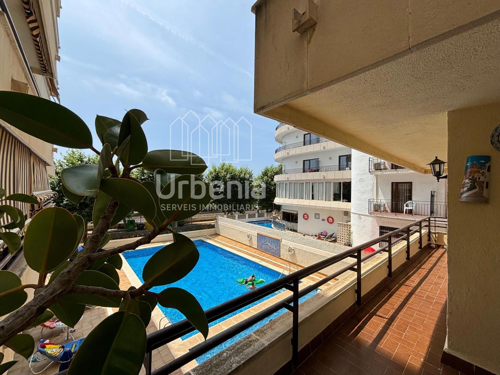 Swimming pool of Flat for sale in Calella  with Heating, Terrace and Swimming Pool