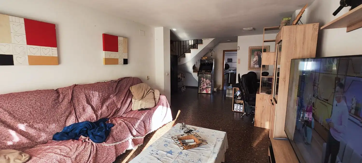 Sala d'estar de Àtic en venda en Castellón de la Plana / Castelló de la Plana amb Aire condicionat i Terrassa