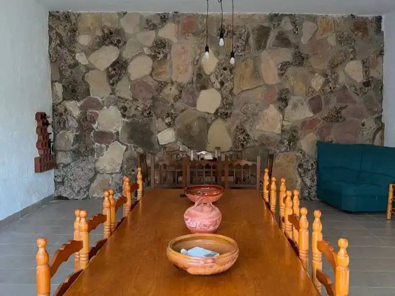 Dining room of Flat for rent in Munera  with Air Conditioner, Swimming Pool and Balcony