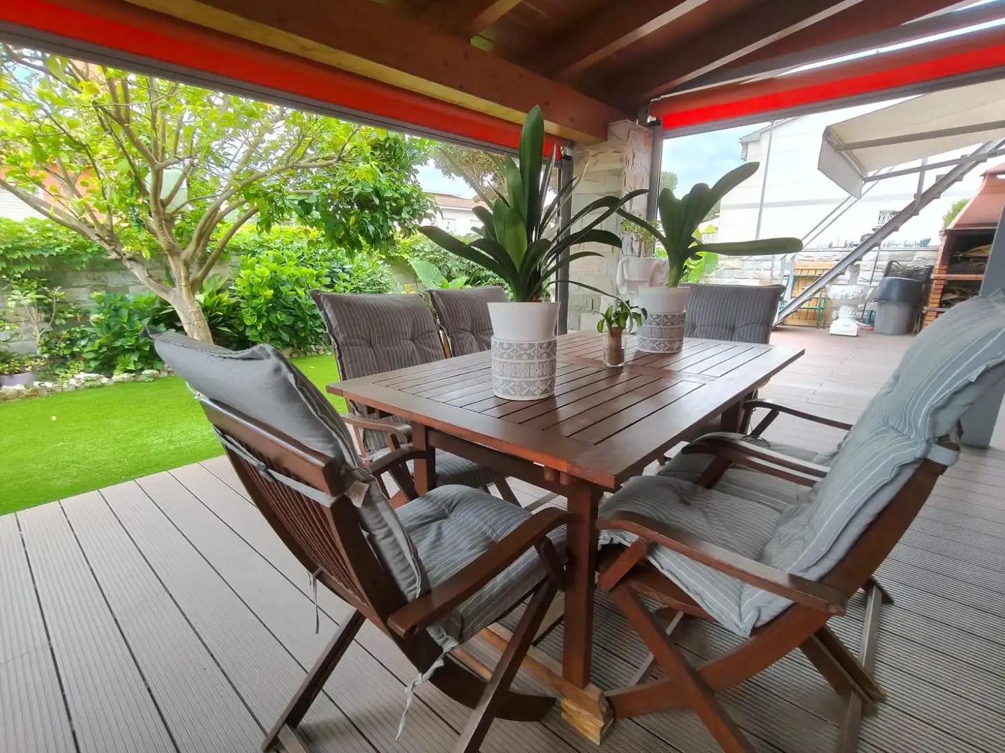 Terrace of Detached homes for sale in Polinyà  with Air Conditioner, Private garden and Parquet flooring