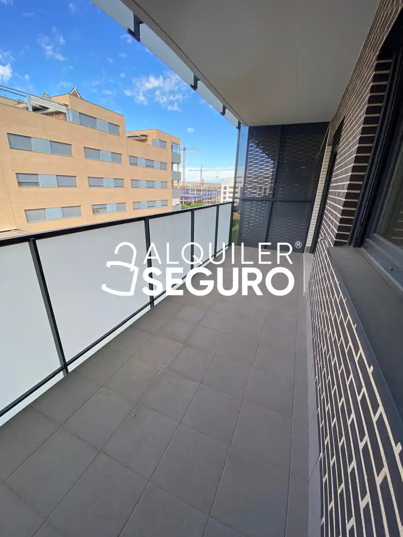 Balcony of Flat for rent in Guadalajara  with Heating, Terrace and Storage room