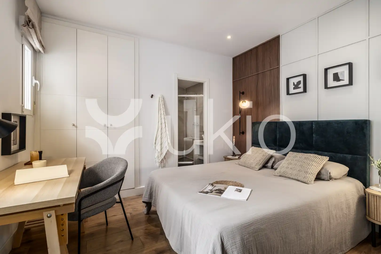 Habitación de Apartamento de alquiler en Madrid con Aire acondicionado, Calefacción y Amueblado