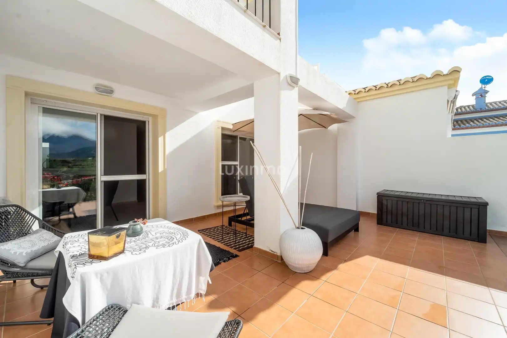 Terrassa de Casa adosada en venda en Calpe / Calp amb Aire condicionat, Terrassa i Piscina comunitària