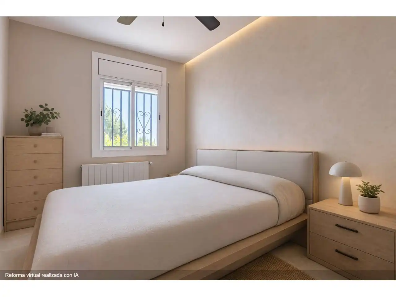 Dormitori de Casa o xalet en venda en La Pobla de Montornès   amb Aire condicionat, Jardí privat i Terrassa