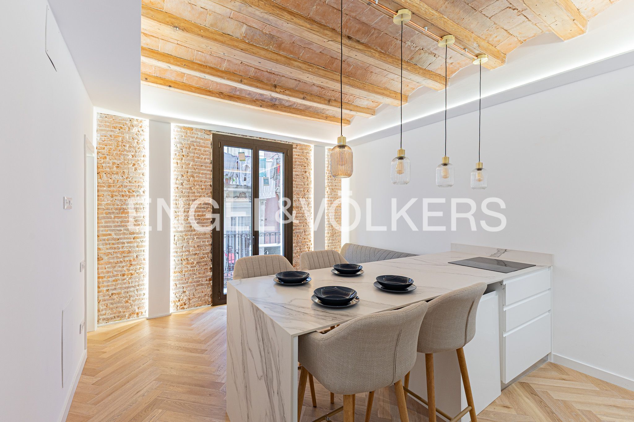 Cuina de Apartament en venda en  Barcelona Capital amb Aire condicionat, Calefacció i Balcó