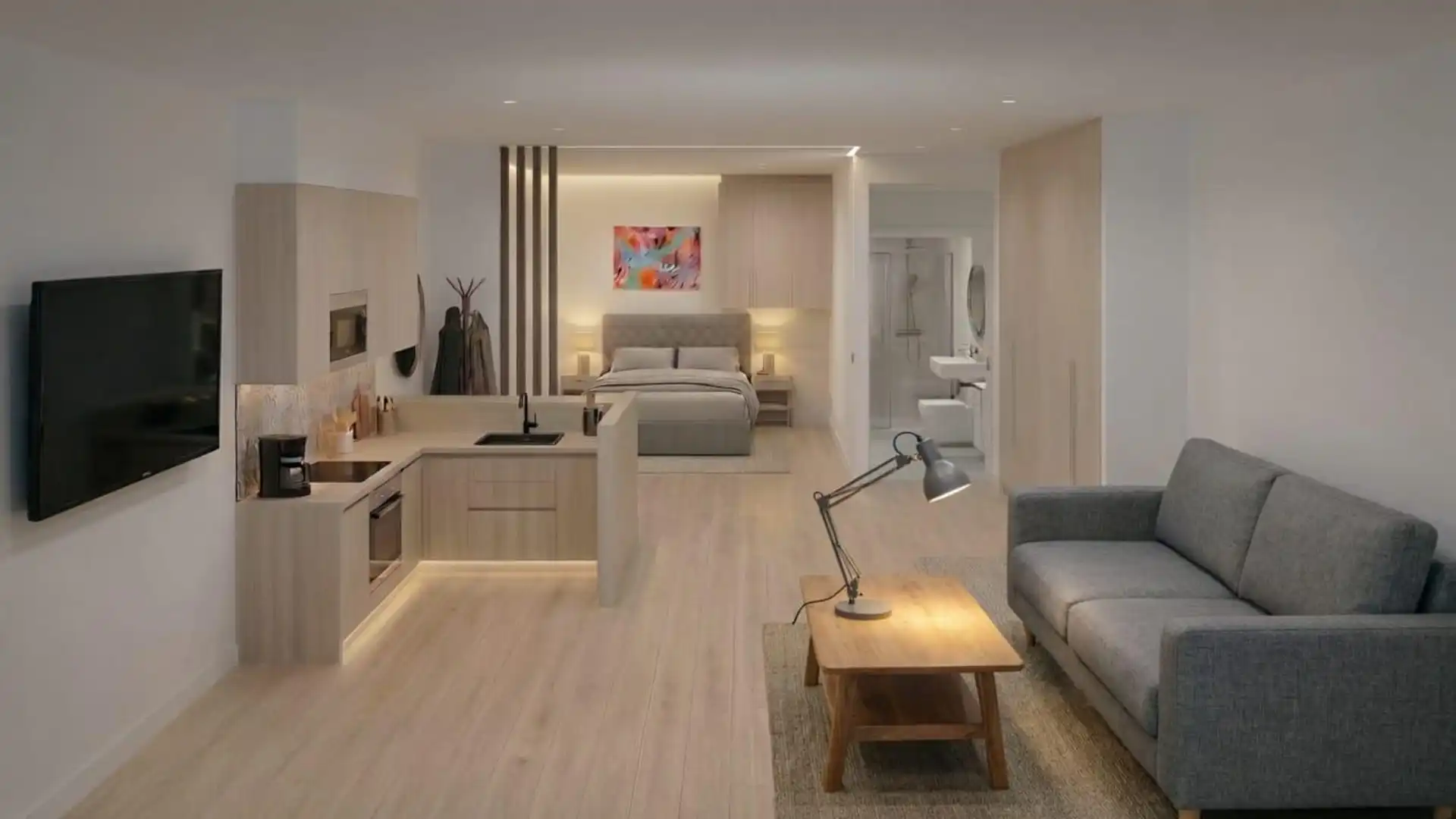 Sala de estar de Apartamento en venta en  Murcia Capital con Aire acondicionado y Amueblado