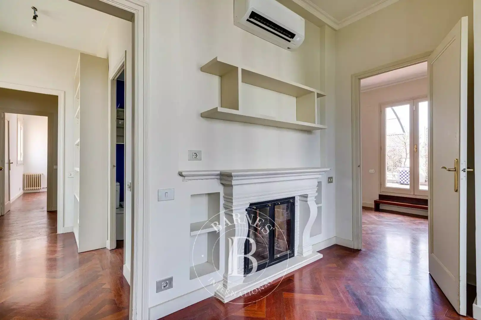 Wohnzimmer von Wohnung zur Miete in Barcelona mit Klimaanlage, Heizung und Terrasse