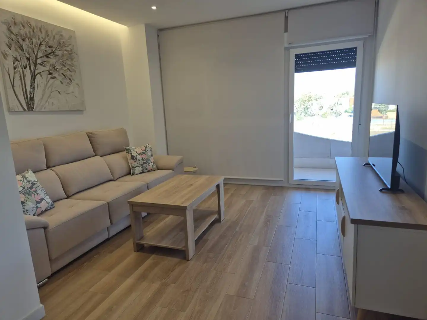 Sala d'estar de Apartament de lloguer en Badajoz amb Aire condicionat, Calefacció i Terrassa