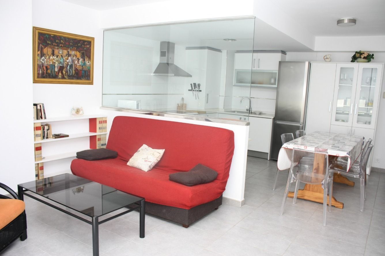 Living room of Apartment to rent in Peñíscola / Peníscola  with Air Conditioner, Heating and Furnished