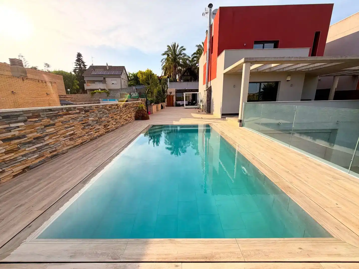 Piscina de Casa o xalet en venda en Els Pallaresos amb Aire condicionat, Piscina i Balcó