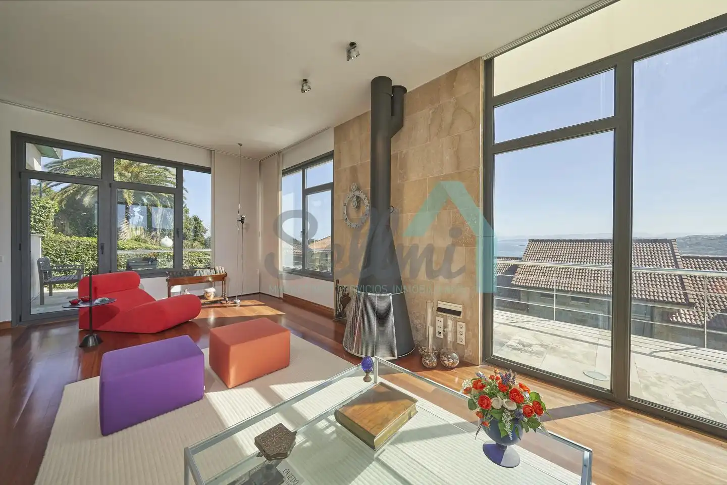 Living room of Houses for sale in Gozón  with Heating, Private garden and Terrace