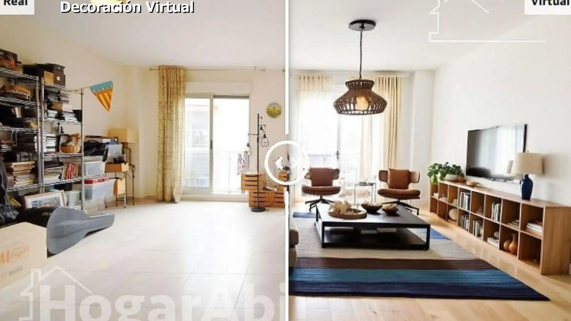 Living room of Flat for sale in Gandia  with Air Conditioner, Storage room and Furnished