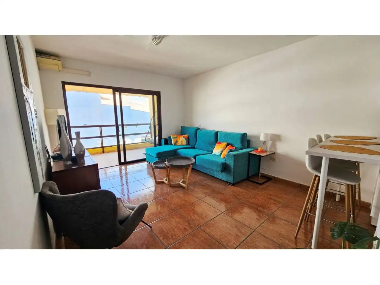 Wohnzimmer von Wohnung zur Miete in San Miguel de Abona mit Klimaanlage, Terrasse und Möbliert
