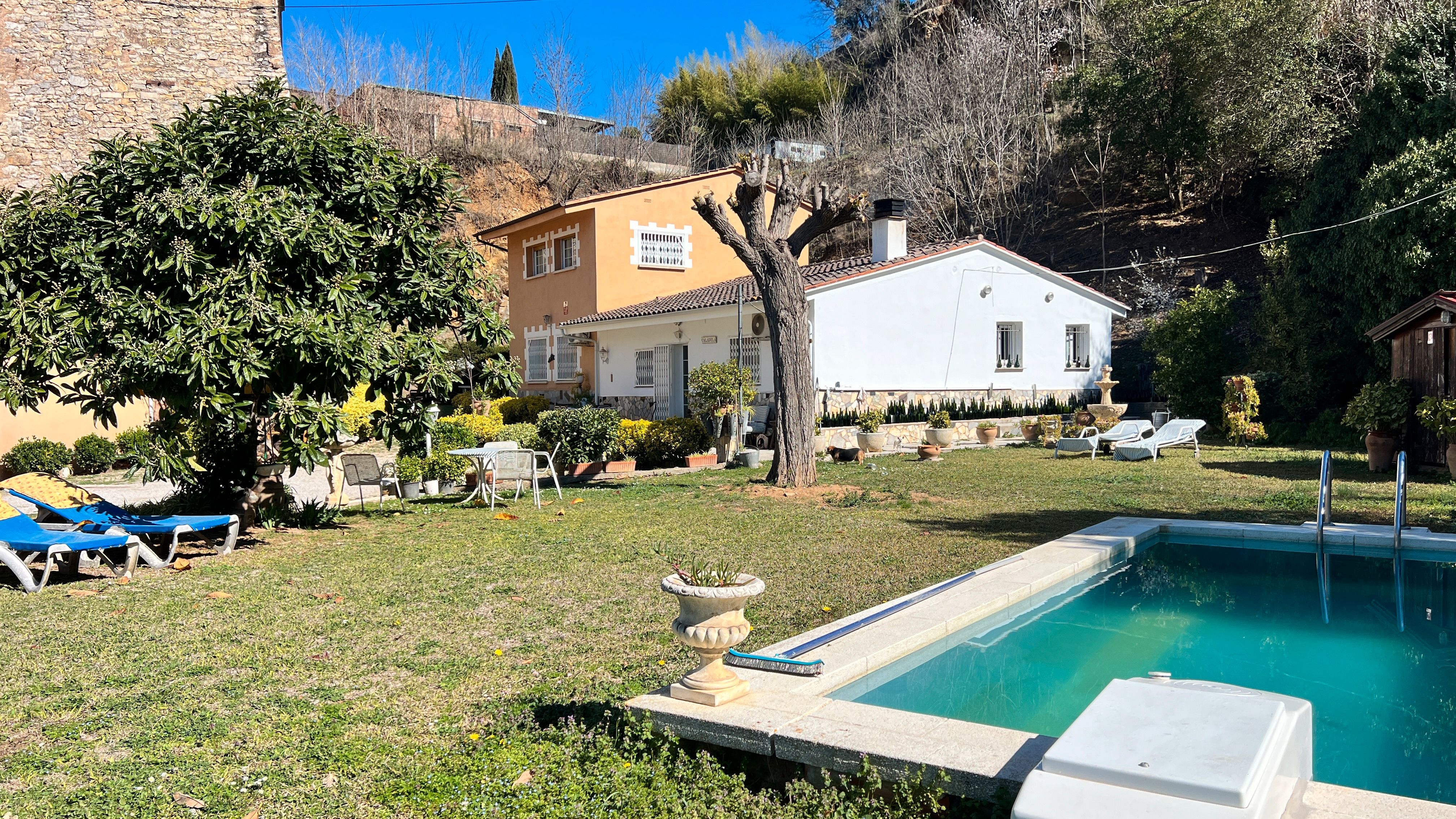 Vista exterior de Casa o chalet en venta en Girona Capital con Aire acondicionado, Jardín privado y Terraza
