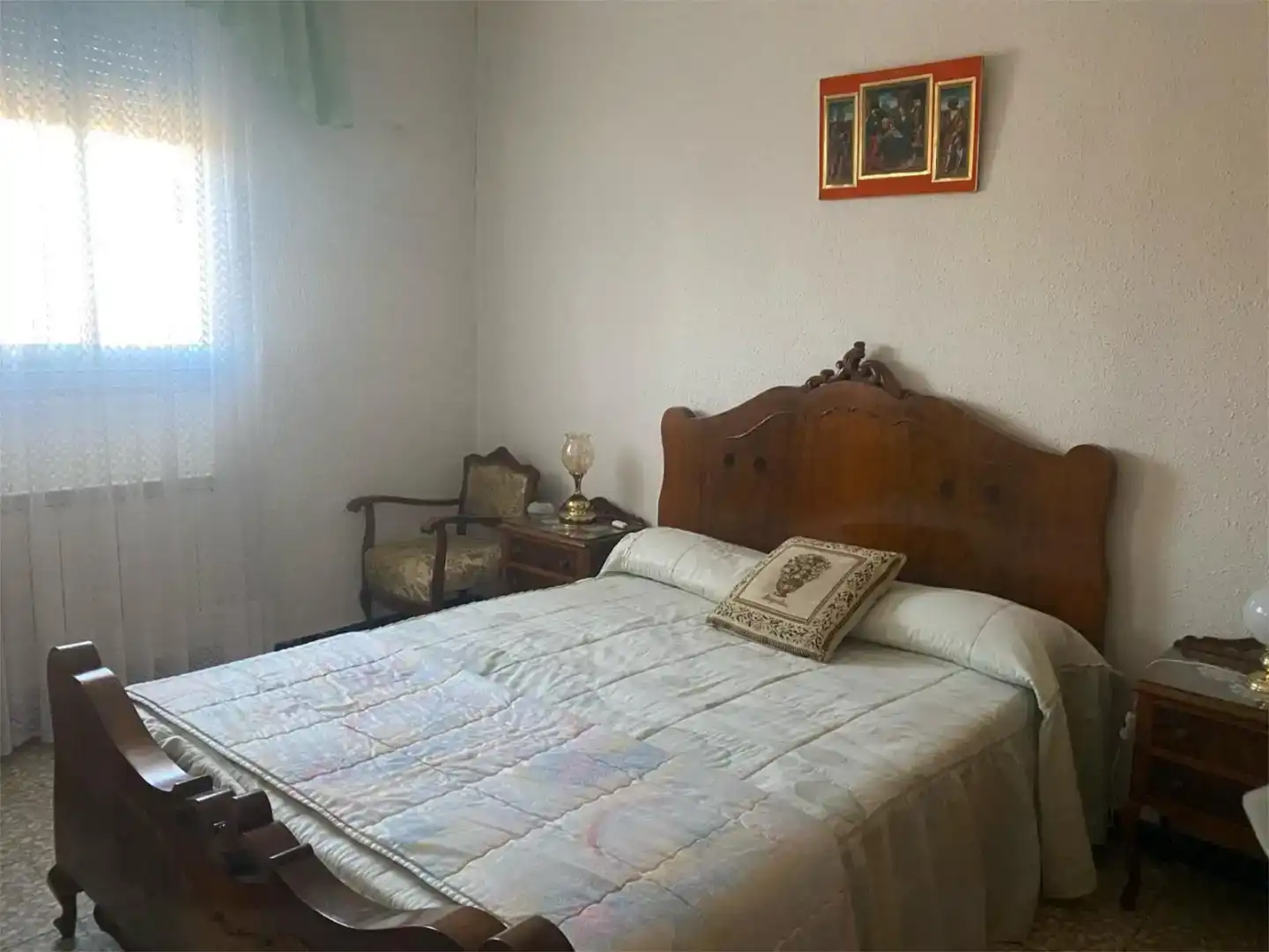 Dormitori de Casa adosada en venda en Belchite amb Aire condicionat i Balcó