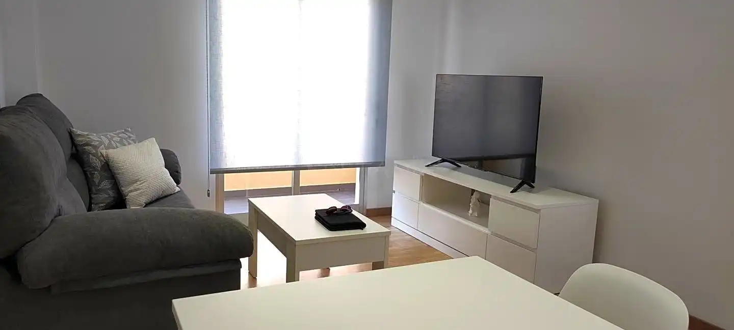 Living room of Flat for rent in Moncada  with Air Conditioner, Parquet flooring and Furnished