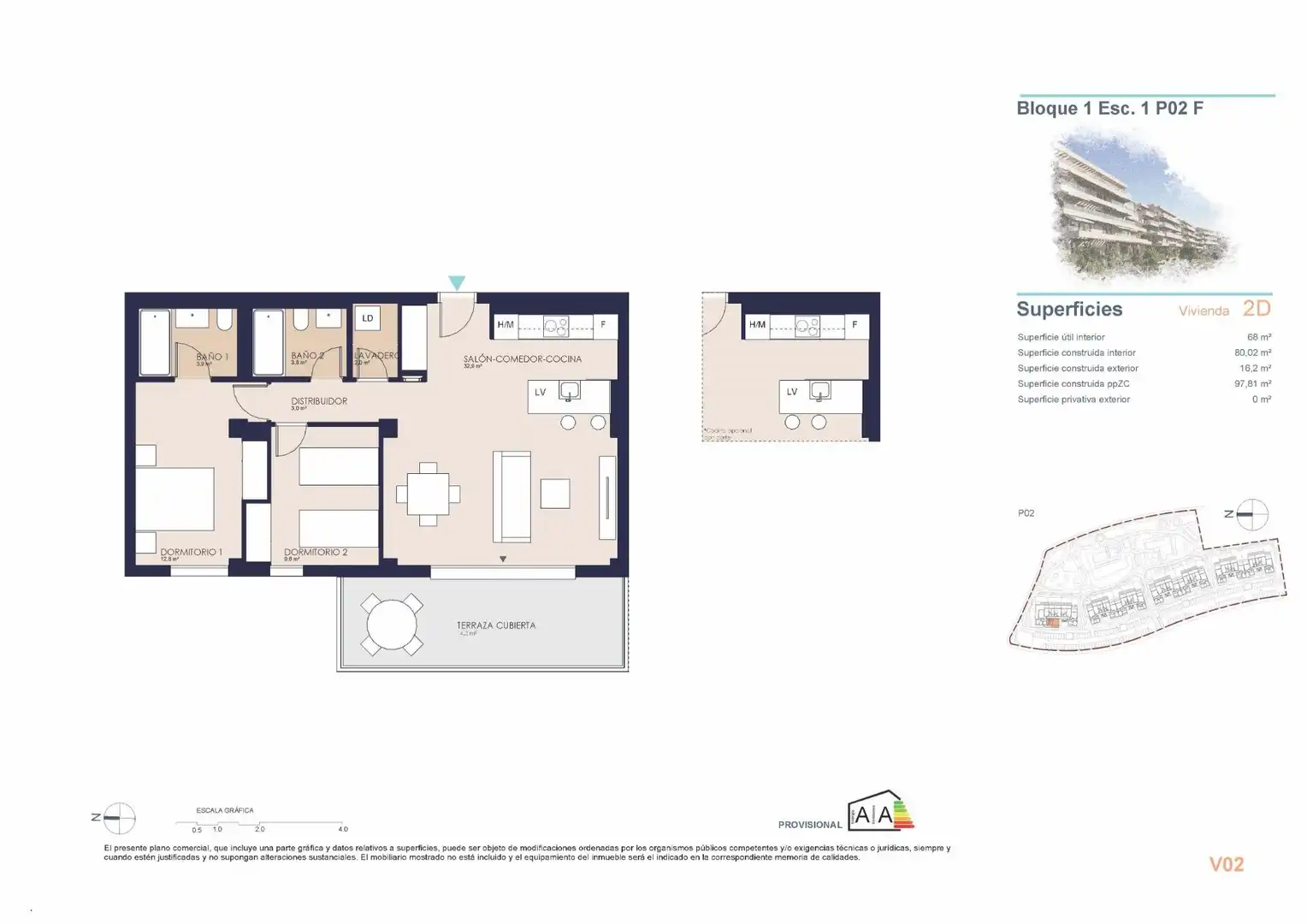Appartement compact avec piscine à vendre à El Verger, imagen 7