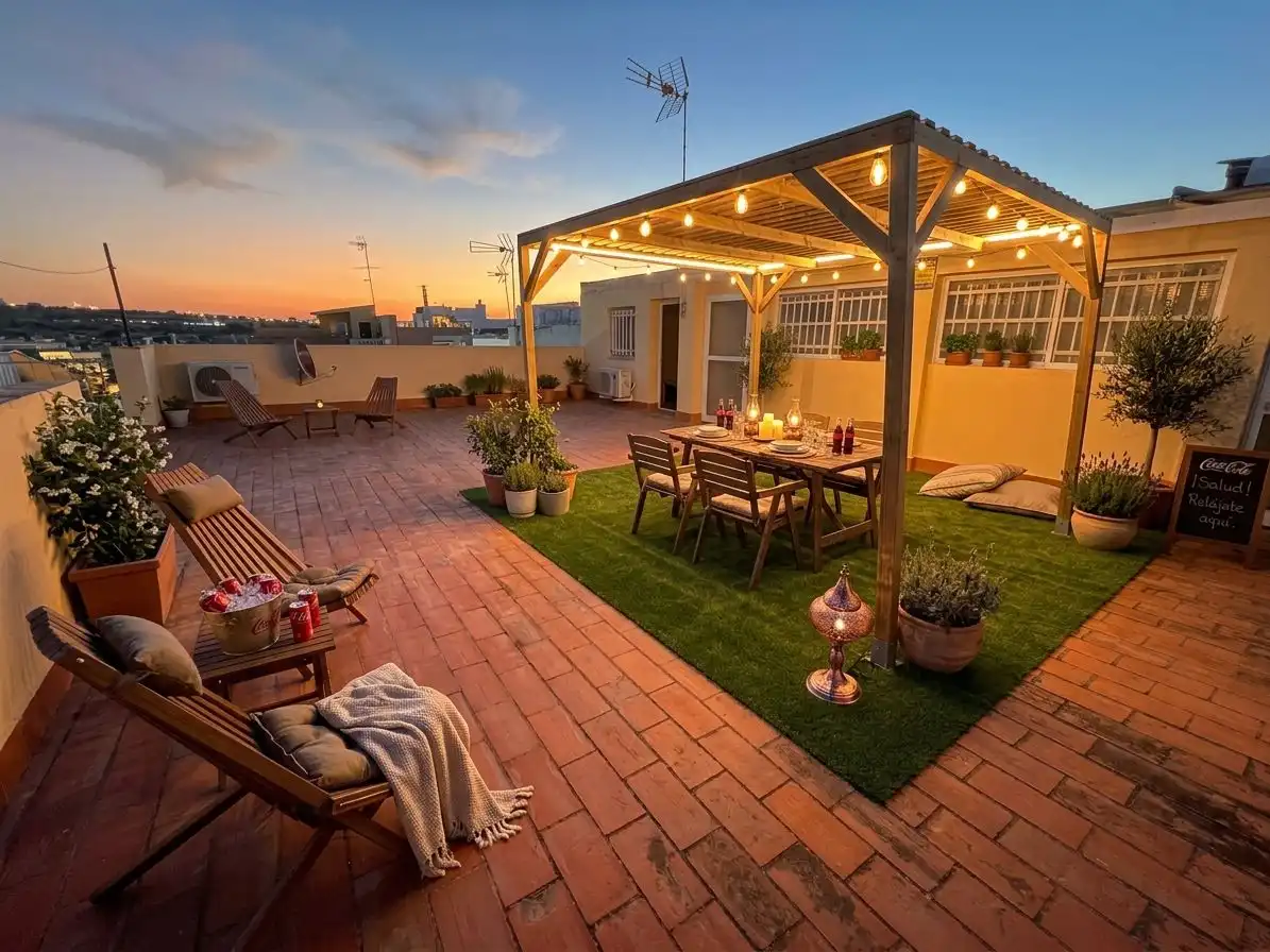 Terraza de Casa o chalet en venta en Alcalá de Guadaira con Aire acondicionado, Trastero y Balcón