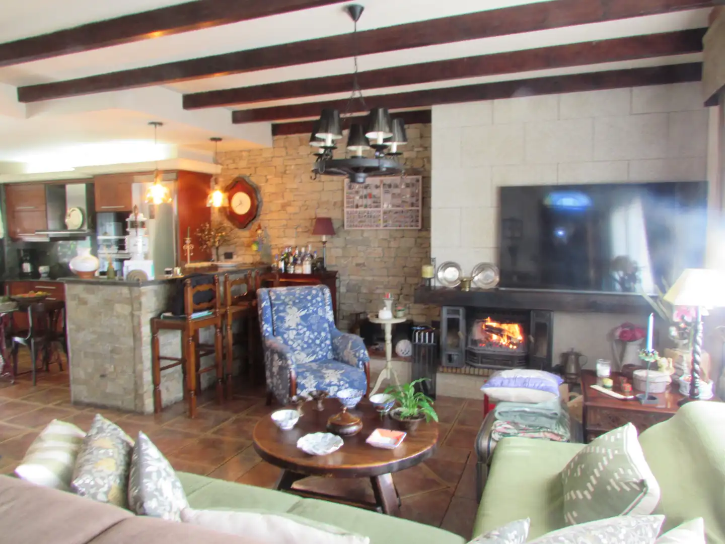 Living room of Houses for sale in Arteixo  with Heating, Private garden and Terrace