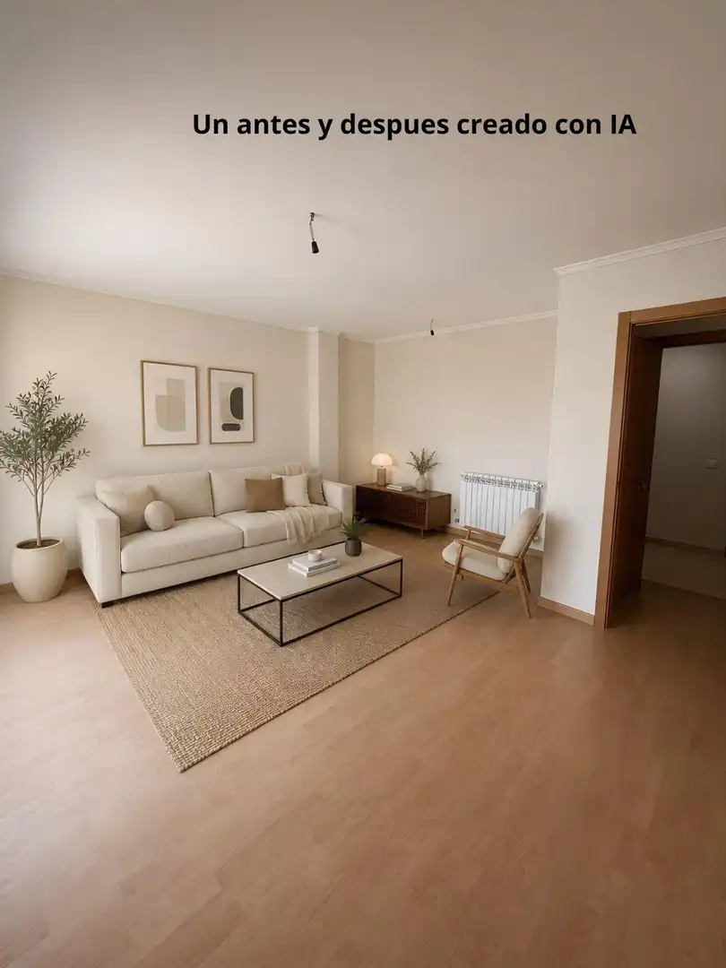 Sala de estar de Piso en venta en Pinseque con Balcón