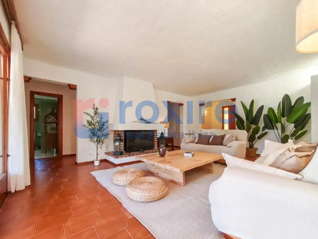 Sala de estar de Casa o chalet de alquiler en Sant Antoni de Portmany con Jardín privado, Terraza y Piscina