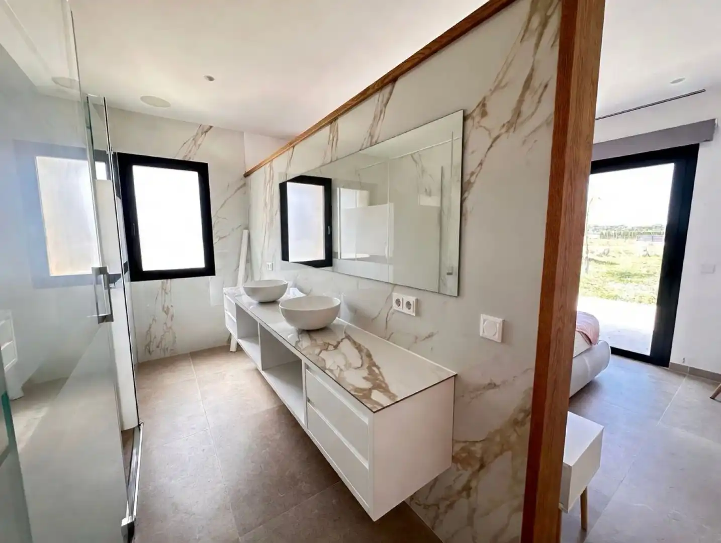 Baño de Casa o chalet de alquiler en Muro con Aire acondicionado, Calefacción y Jardín privado