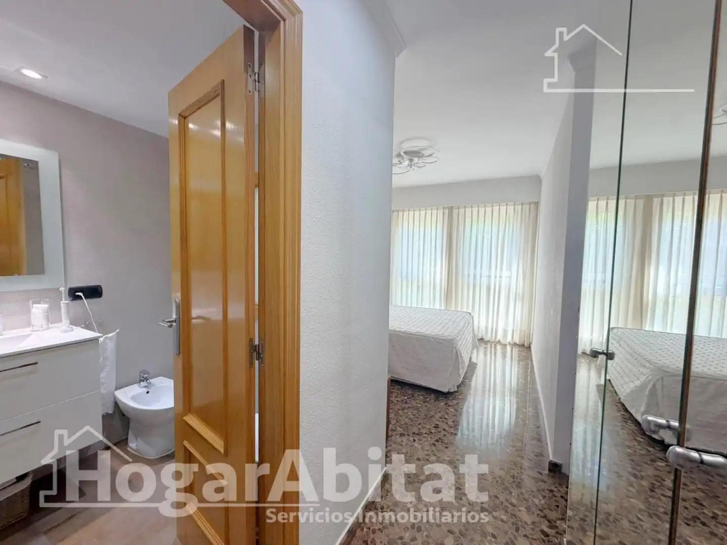 Bedroom of Flat for sale in Alboraya  with Air Conditioner, Heating and Terrace