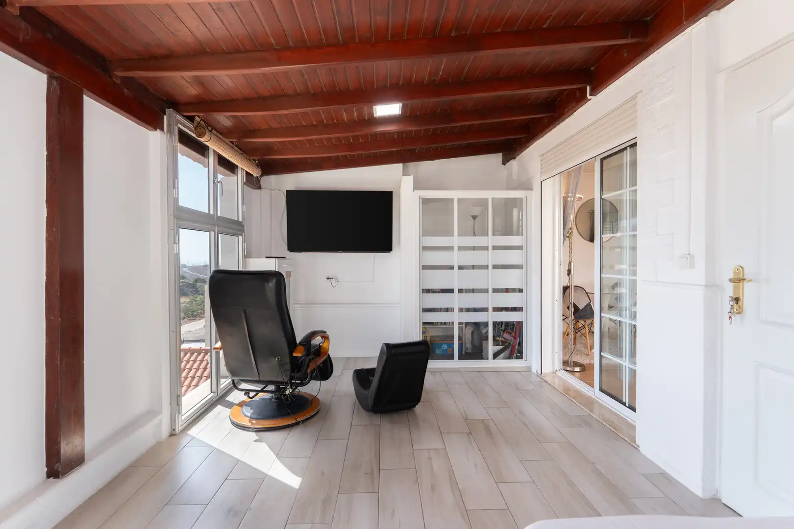 Sala d'estar de Casa adosada en venda en San Bartolomé de Tirajana amb Aire condicionat, Calefacció i Terrassa