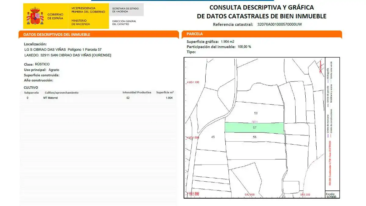 Residencial en venda a CIBRAO DAS VIÑAS LAXEDO, POLIGONO 1, -1, San Cibrao das Viñas