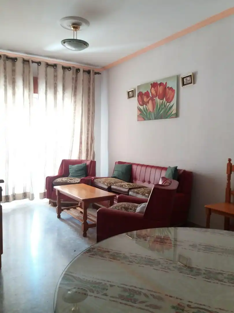 Wohnzimmer von Wohnung zur Miete in Cáceres mit Terrasse, Möbliert und Balkon