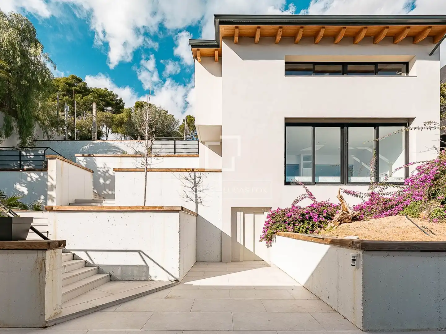 Exterior view of Houses for rent in Castelldefels  with Heating, Private garden and Terrace