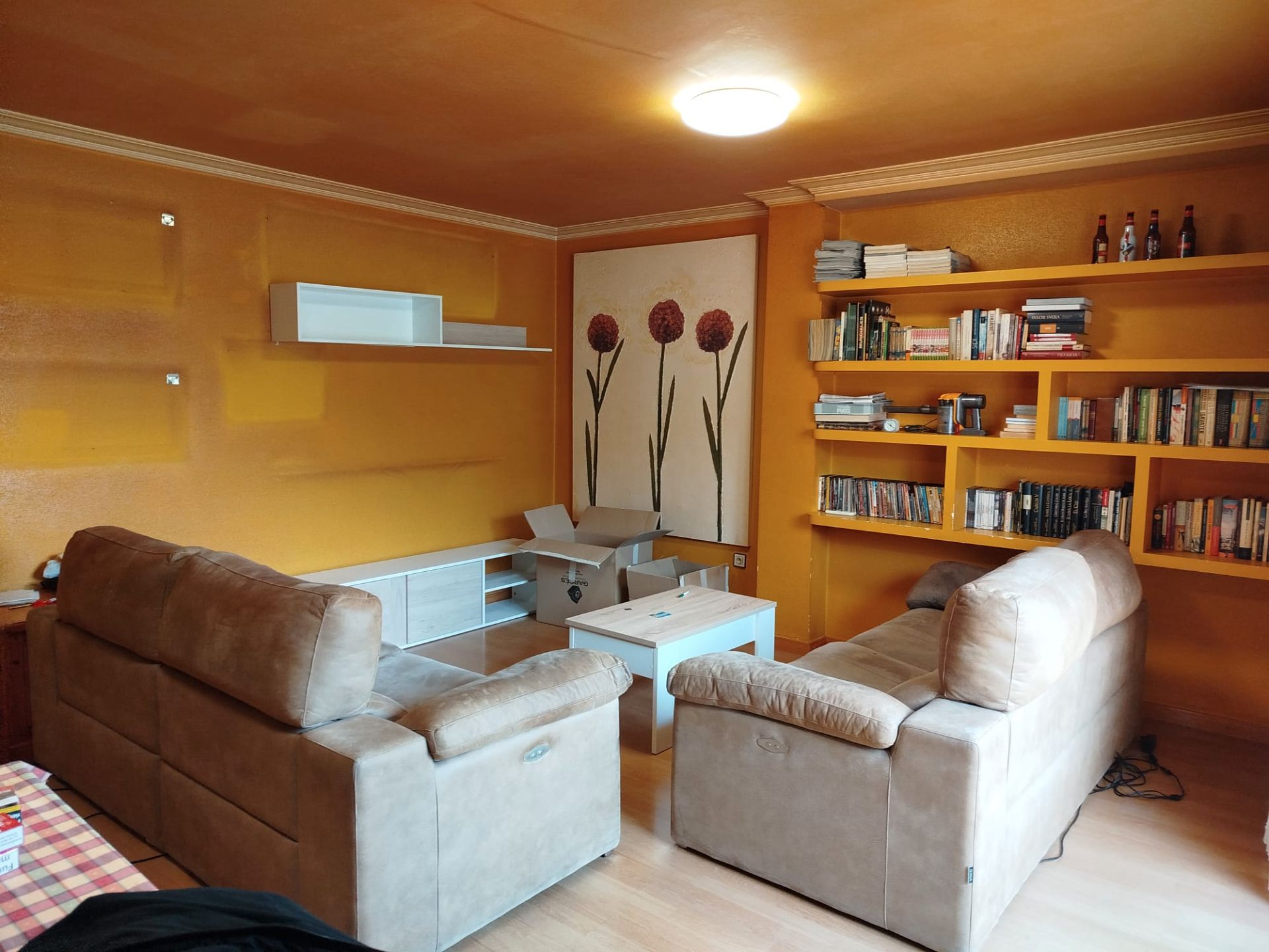 Living room of Attic for sale in  Huesca Capital  with Air Conditioner, Heating and Terrace