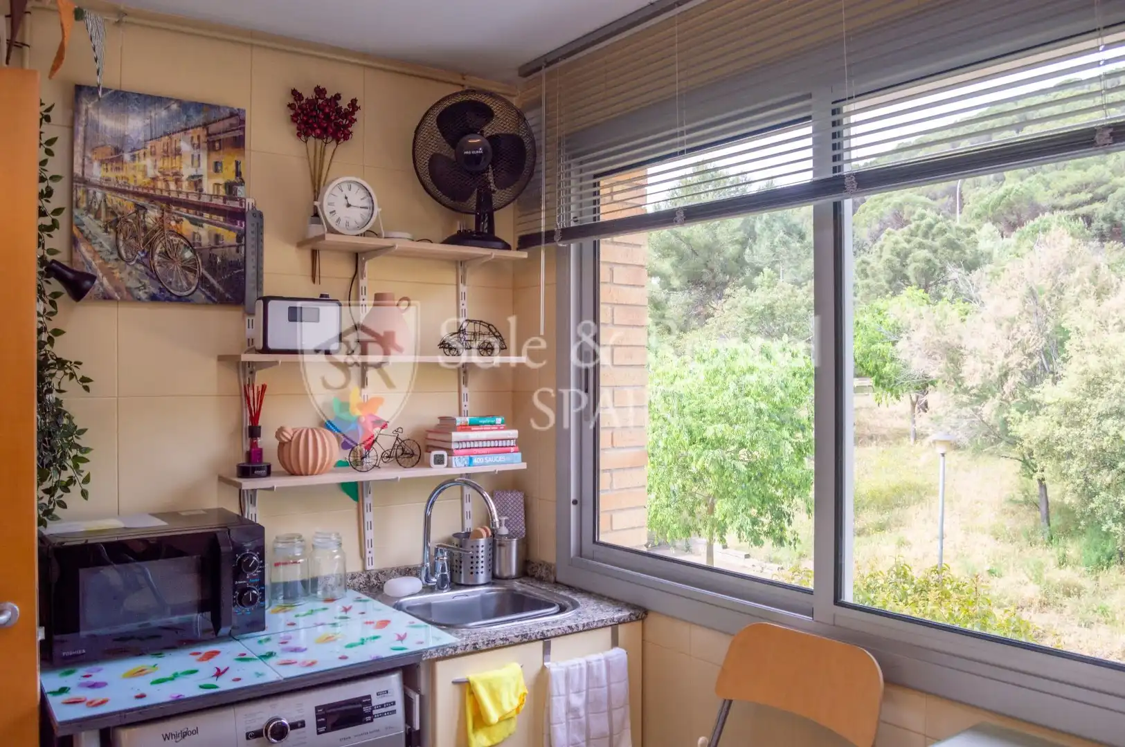 Küche von Wohnung zum Verkauf in Tossa de Mar mit Klimaanlage, Heizung und Terrasse