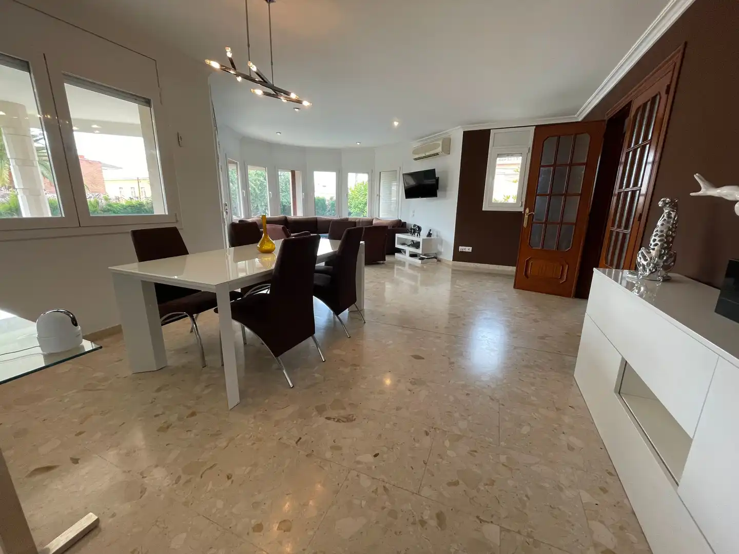 Dining room of Houses for sale in Cambrils  with Air Conditioner, Private garden and Terrace