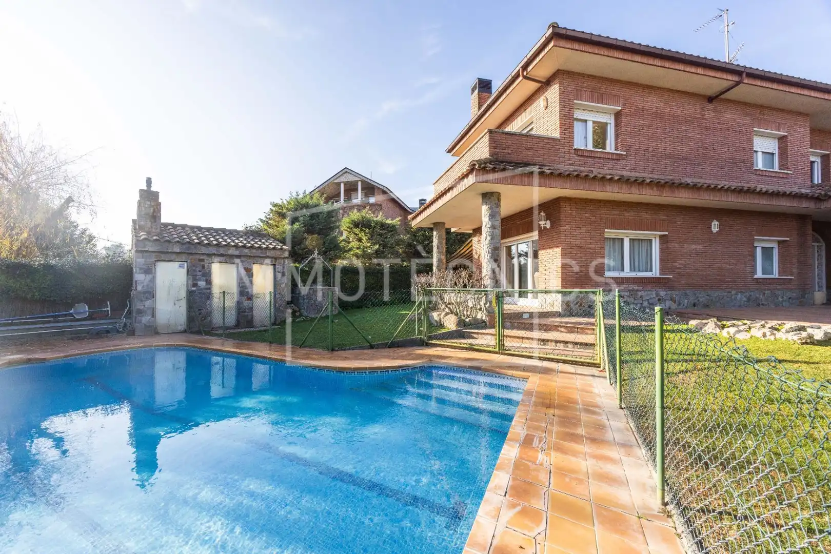 Vista exterior de Casa o chalet en venta en Cardedeu con Jardín privado, Terraza y Piscina