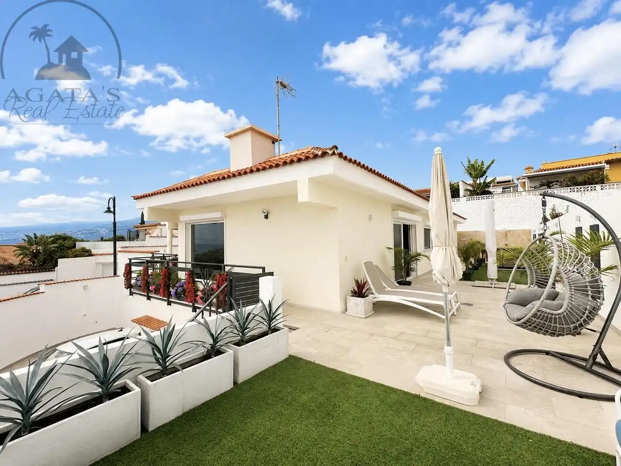 Terraza de Casa o chalet en venta en Los Realejos con Aire acondicionado, Jardín privado y Terraza