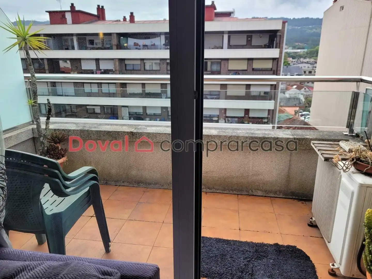 Balcony of Flat for rent in O Porriño    with Heating, Terrace and Furnished