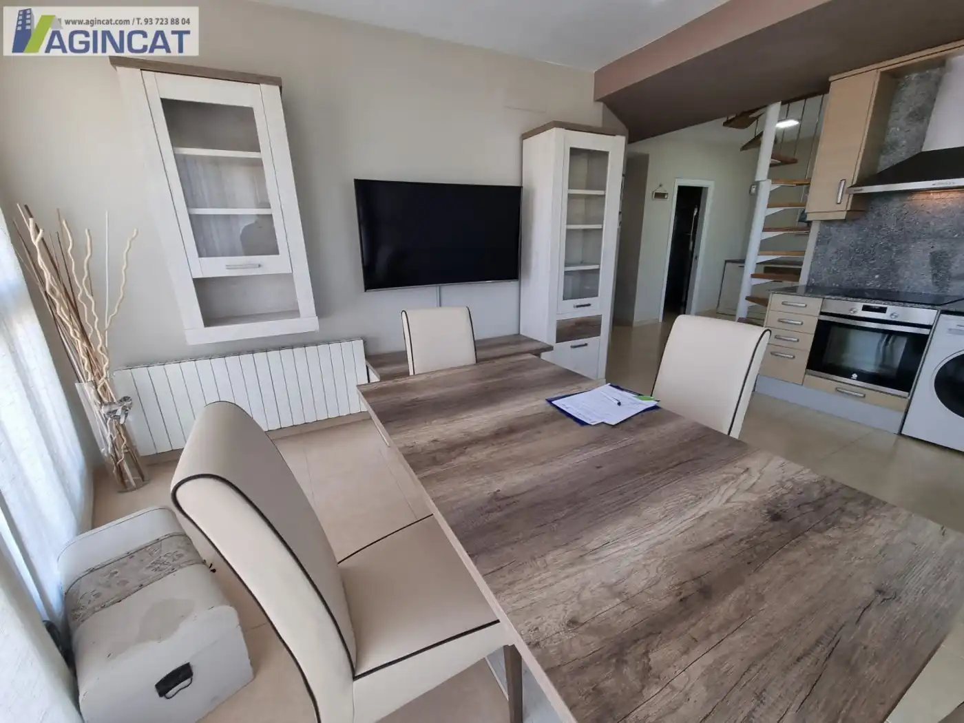 Dining room of Attic for sale in Sabadell  with Terrace, Furnished and Alarm