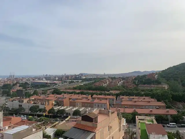 Außenansicht von Dachboden zum Verkauf in Badalona mit Klimaanlage, Heizung und Terrasse