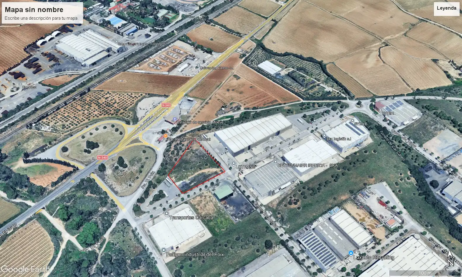 Vista exterior de Terreno industrial en venta en L'Arboç