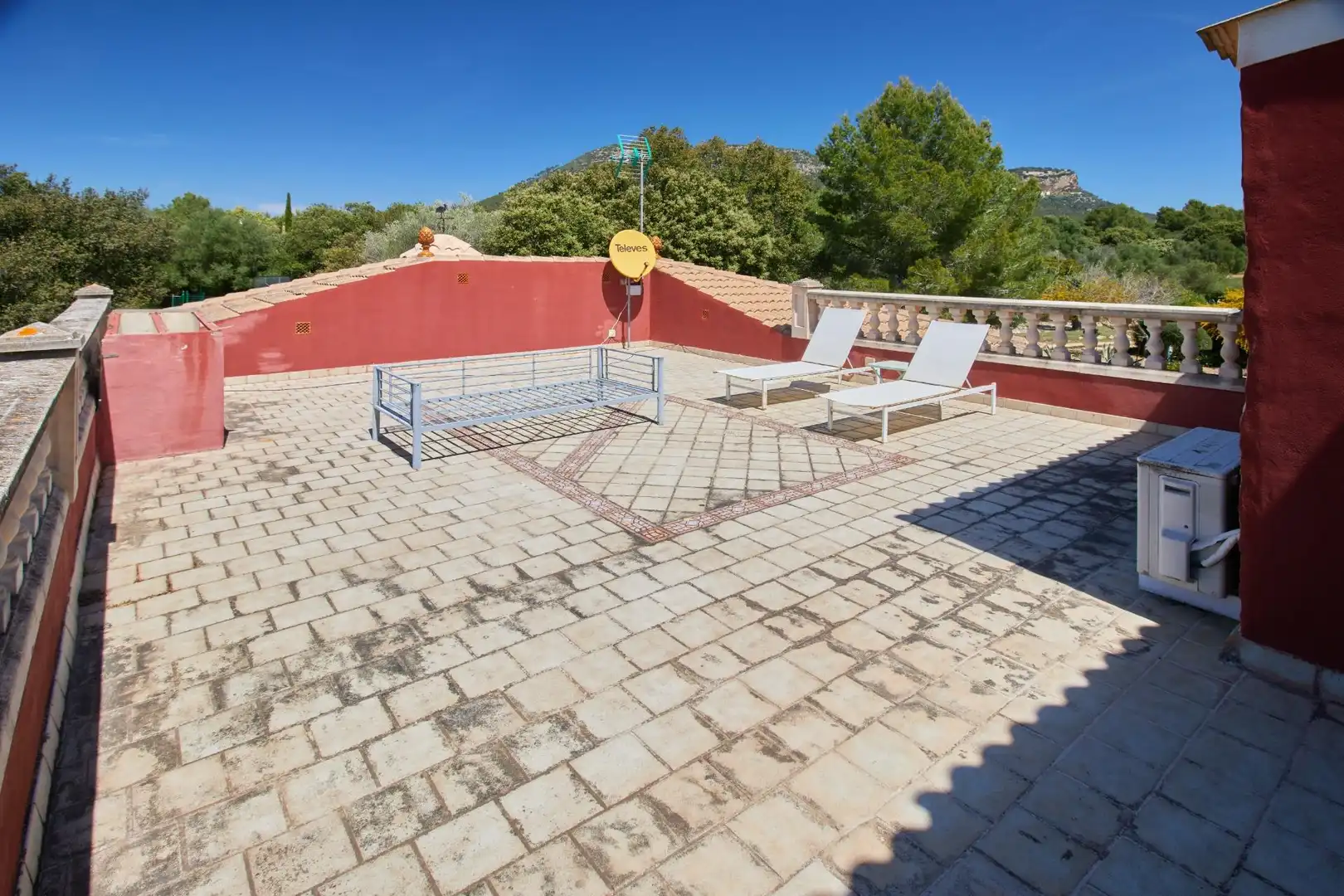 Terraza de Finca rústica en venta en Llucmajor con Aire acondicionado, Jardín privado y Terraza