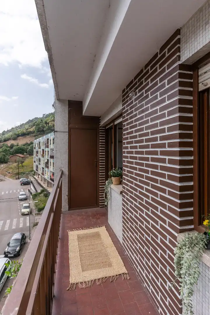 Balcony of Flat for sale in Aller  with Terrace, Storage room and Furnished