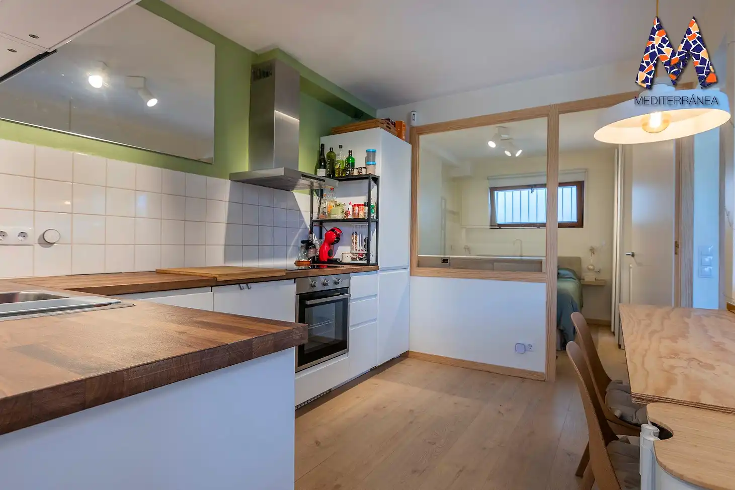 Cocina de Apartamento en venta en Castelldefels con Aire acondicionado, Calefacción y Terraza